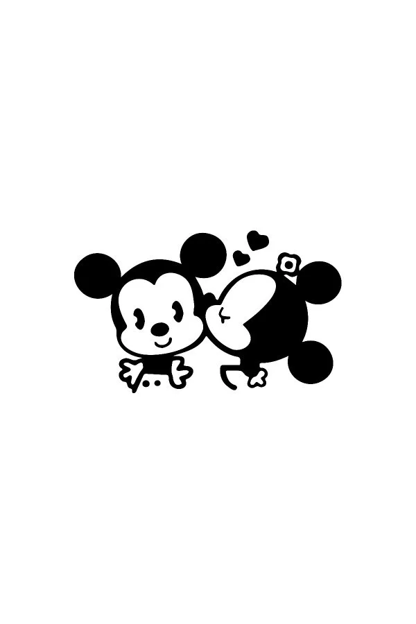 Yan Ayna Sticker Fare Mause Sticker 10cm