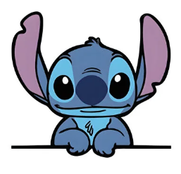 Stitch Sticker 10cm