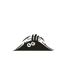 Aralıktan Bakan Göz Sticker 10x10cm