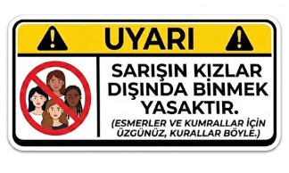 Araba Sticker Oto Etiket Espirili Araç Yazısı 10cm