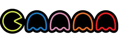 Pacman Oto Cam Sticker 10cm
