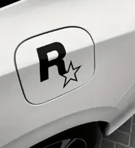 Rockstar Logo Siyah Sticker 10cm