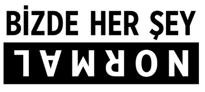 Bizde Her Şey Normal Oto Cam Sticker Araba Sticker 10CM