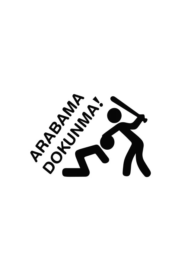 Arabama Dokunma Oto Stickeri