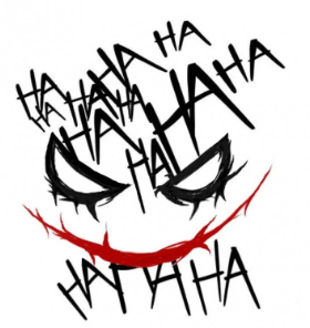 Joker hahaha Sticker 10CM