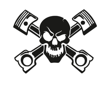 Piston Kurukafa Sticker 10cm