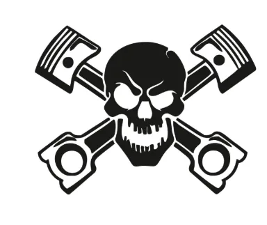 Piston Kurukafa Sticker 10cm