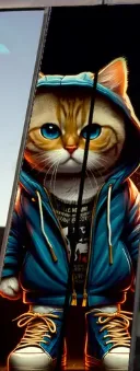 Rapçi Kedi Sticker